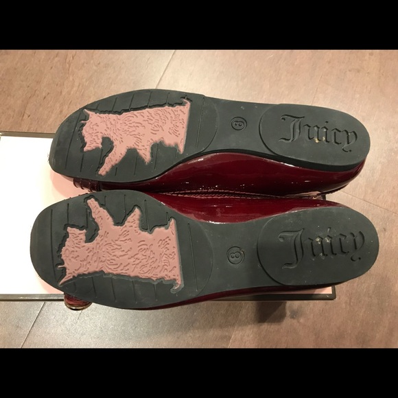 Juicy Couture Maxwell Flats in Port (Burgandy) Patent, size 8M - Picture 5 of 7